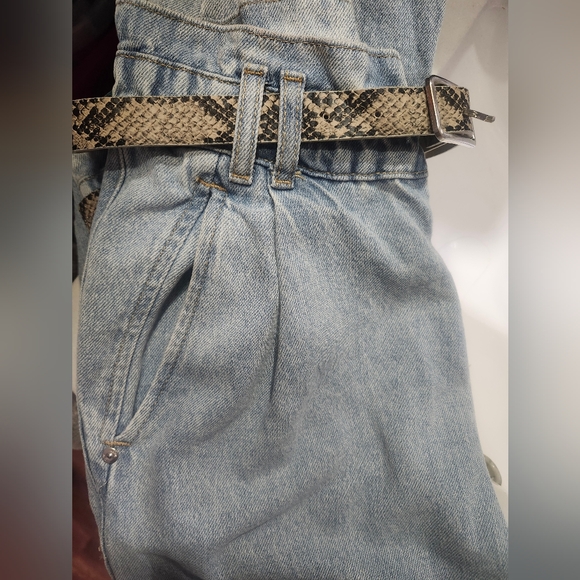 NWT Zara HIGH-WAISTED BELTED BAGGY PAPERBAG Z1975 JEANS Size 2 (fit like a 4-6)) - Picture 10 of 12